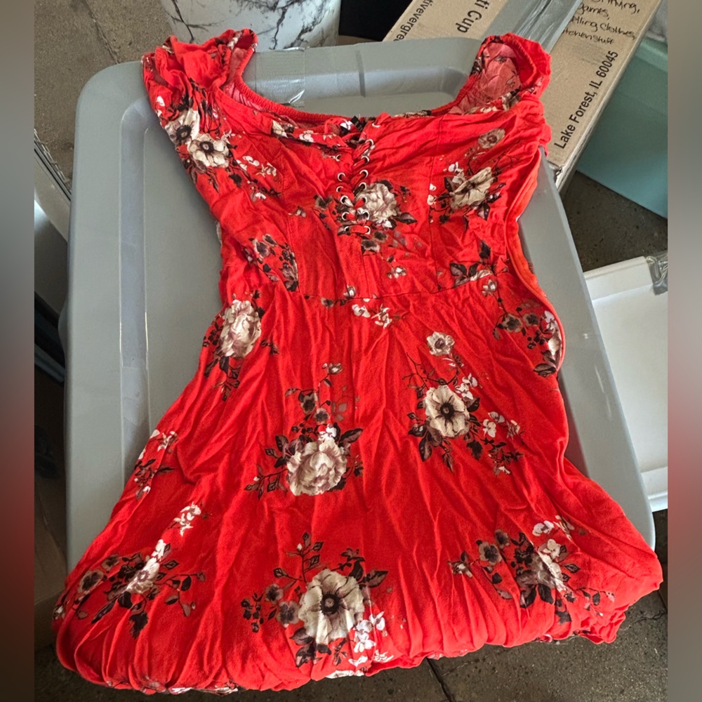 Rue21 Red Floral Dress